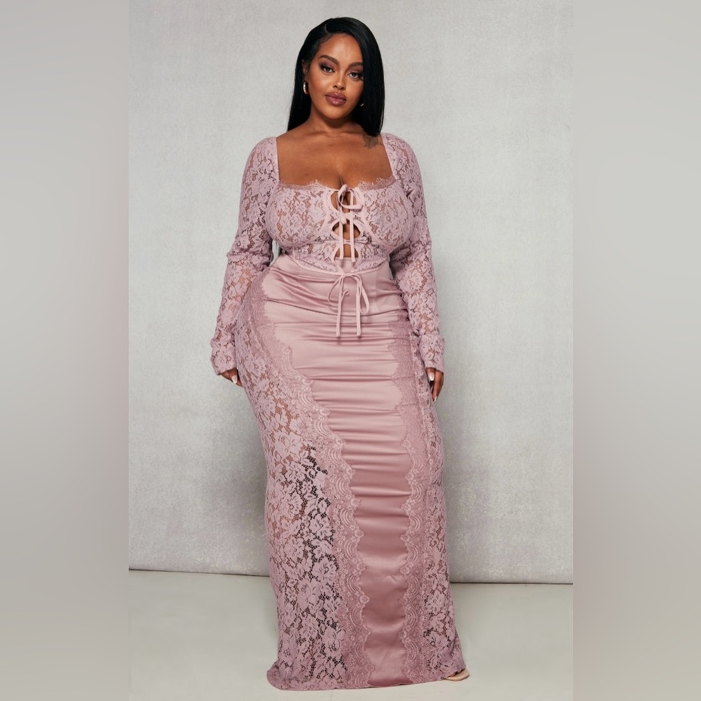 Two piece long skirt set